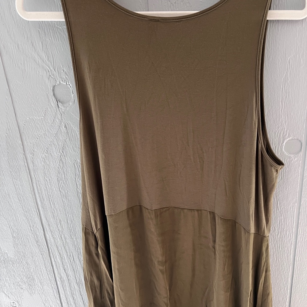 Anthropologie Gemini Sleeveless Dress Tank Knit & Woven Viscose Skirt - LP - Picture 5 of 5